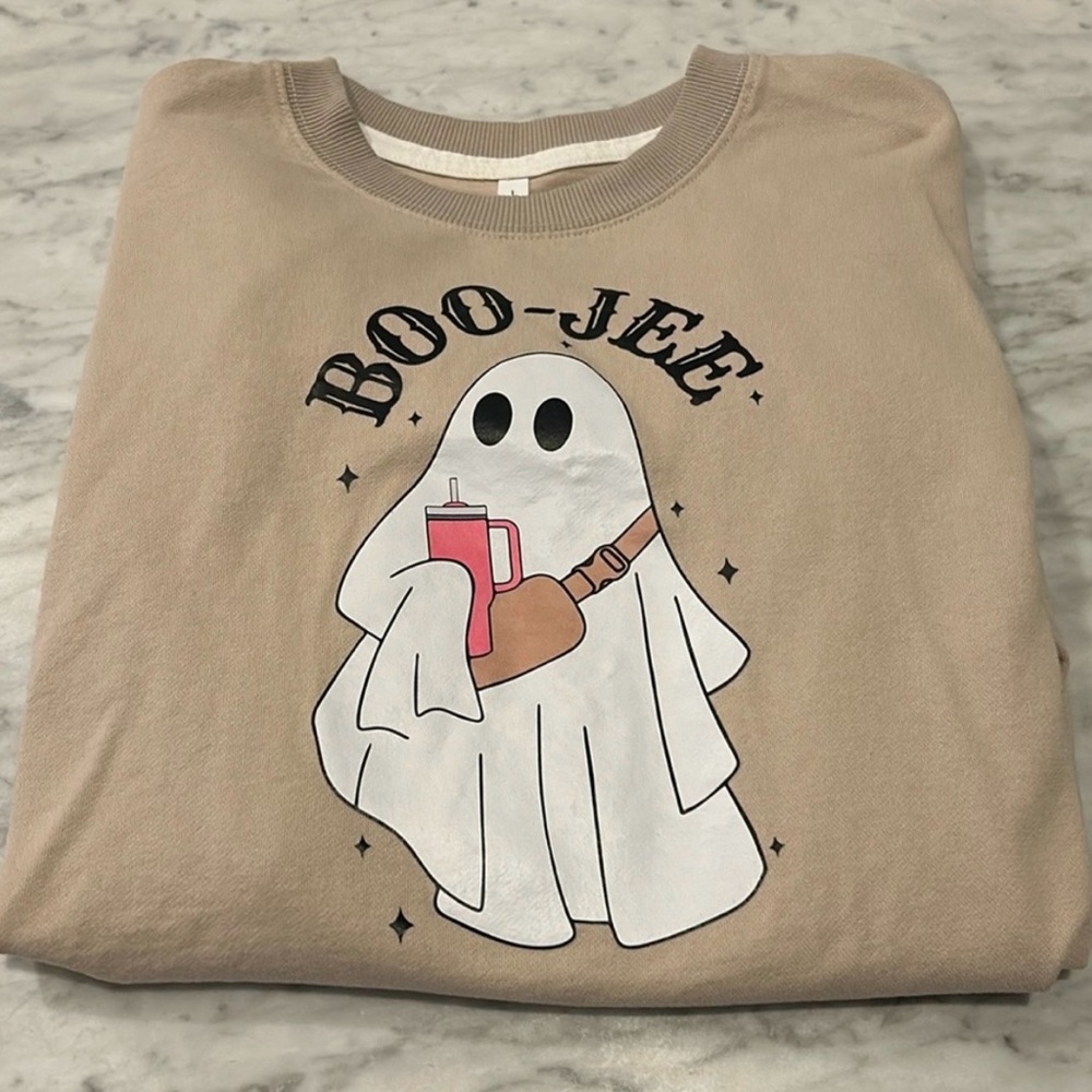 Tan Boo-Jee Ghost Sweatshirt